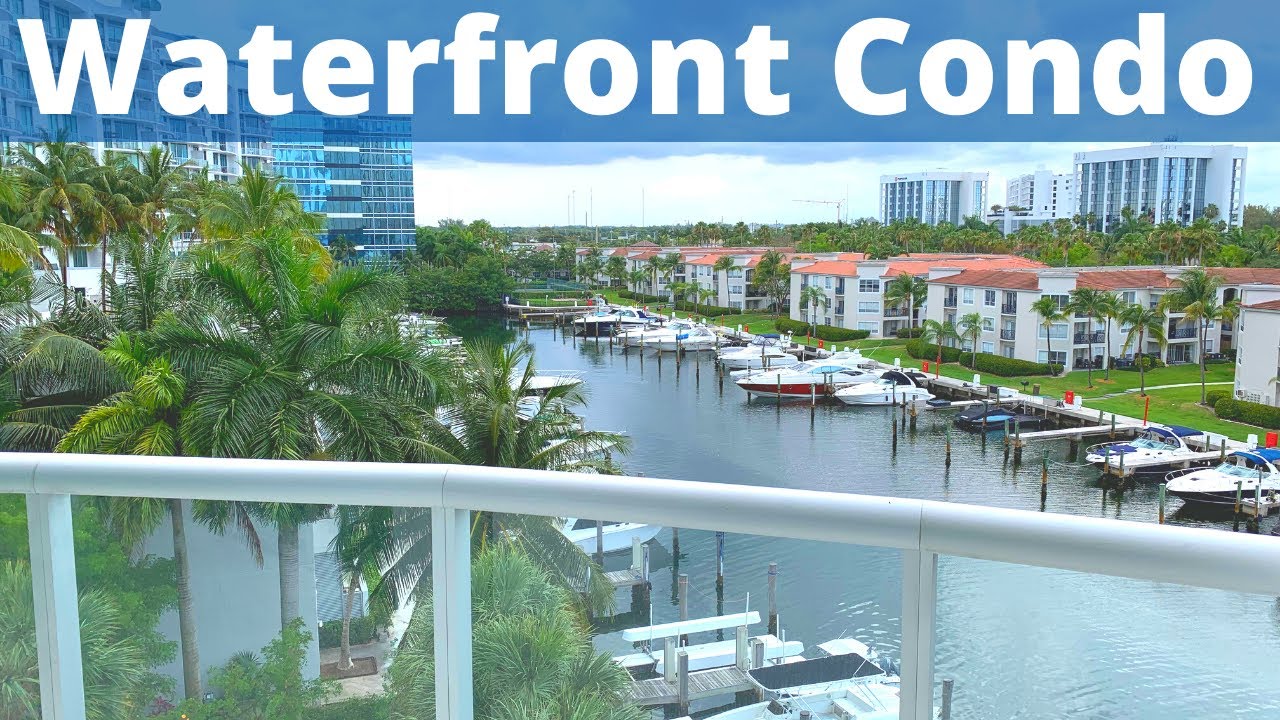 Luxury Waterfront Condo in Aventura Florida. Homes for Sale in South Florida. Luxury Condo Tour.