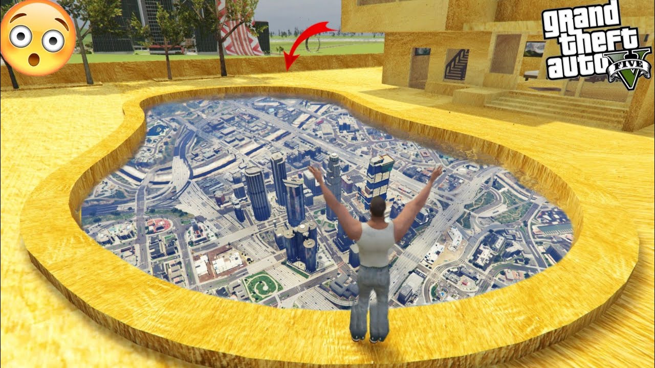 Franklin Ko Golden House Ke Swimming Pool Me Mila GTA V City  Me Jane Ka Rasta In IBD3D?..😱 #1