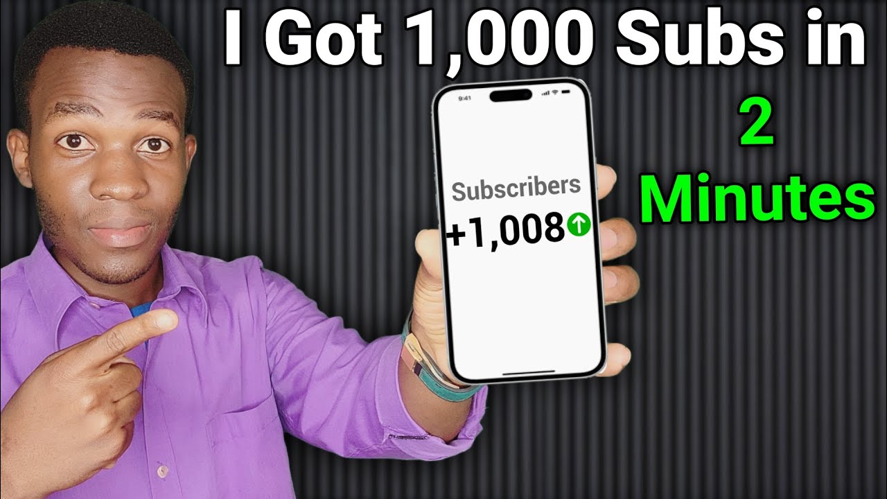 How i got 1,000 Subscribers in 2 Minutes using AI