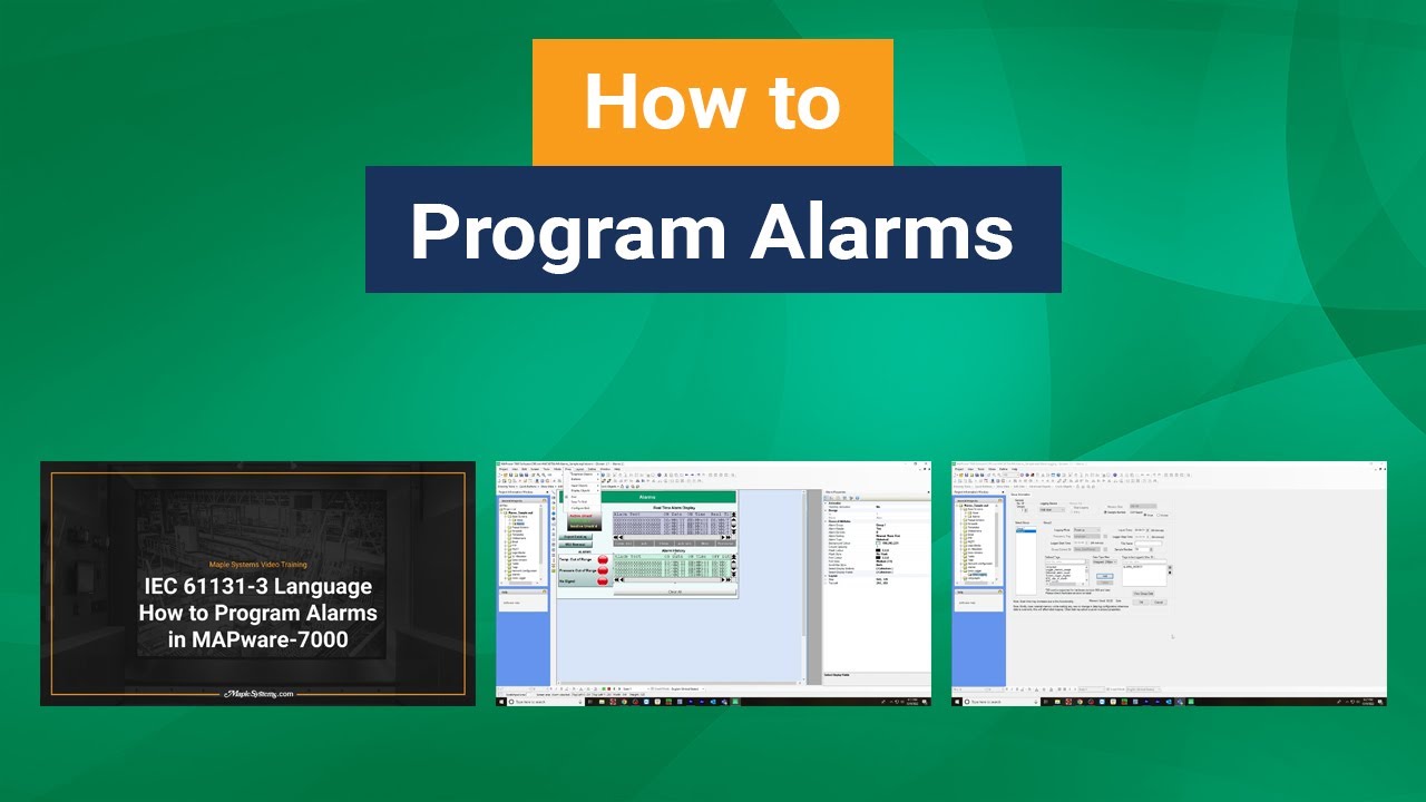 How to Program Alarms