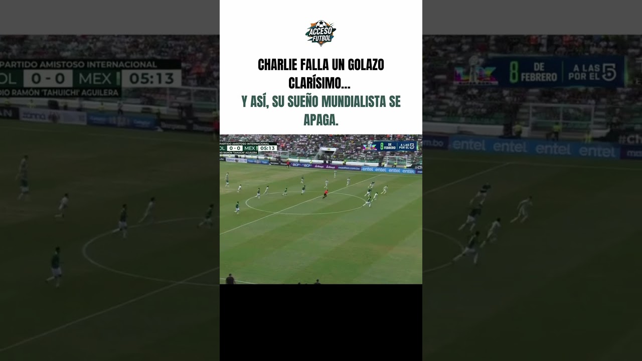 Charlie Rodriguez Deja ir el 1-0 para Mexico