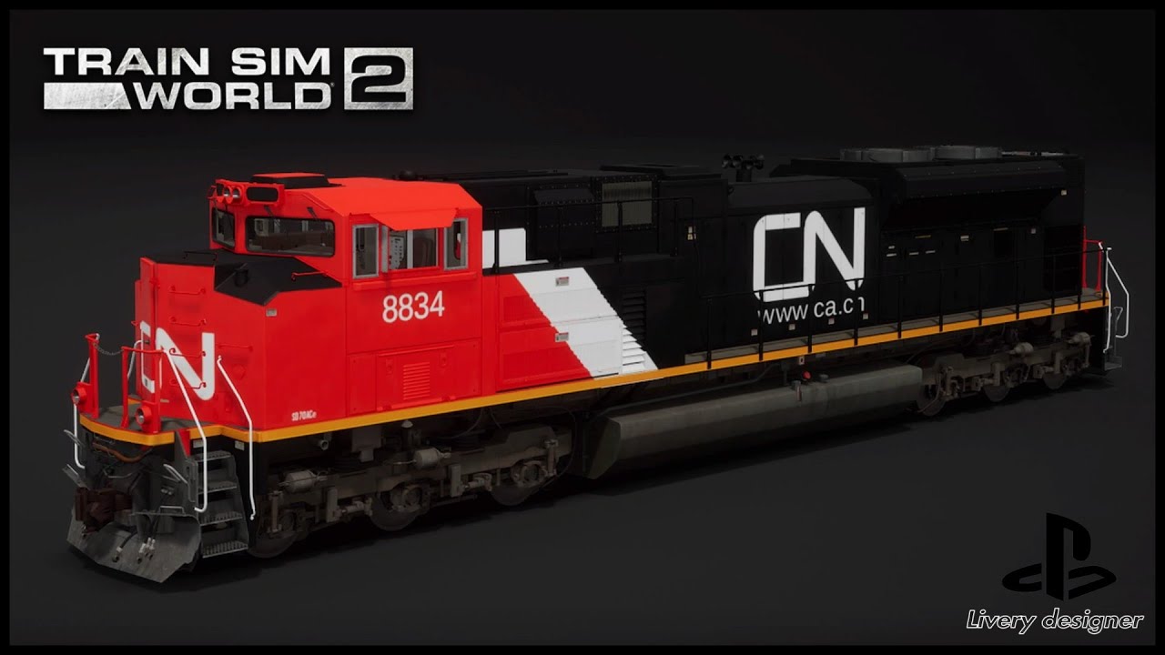 SD70ACe  (TSW2/ PS4) How to Build CN on livery designer -Time Lapse