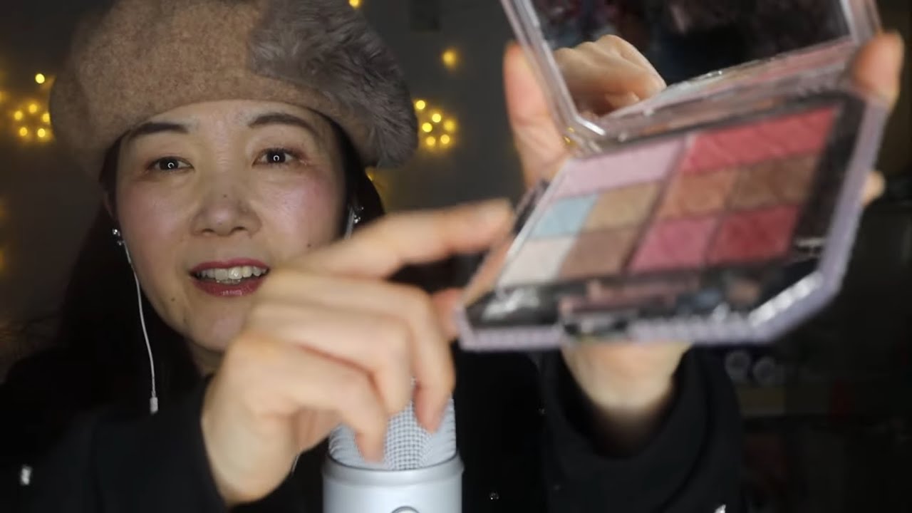 【ASMR】お気に入りのコスメをスクラッチング♥JILLのクリスマスコフレ2021～全紹介Scratch off your favorite cosmetics