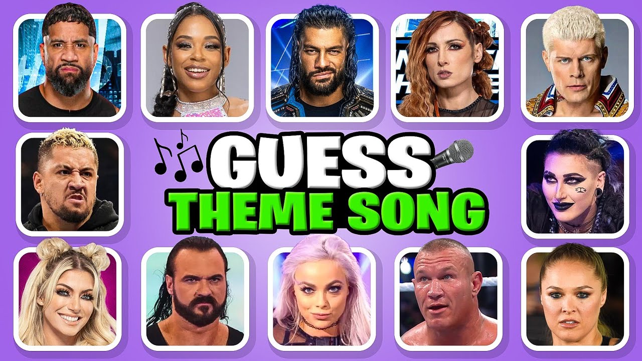 Только истинные фанаты WWE смогут угадать этих суперзвёзд по их песням 🎶✅🔊