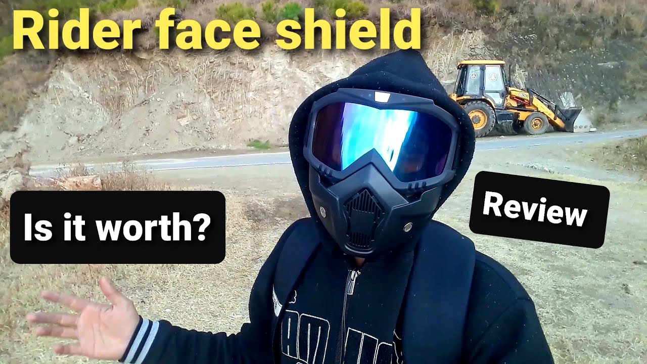 Rider face shield for bikers & cyclists. Review by Famous Rider #riderfacemask