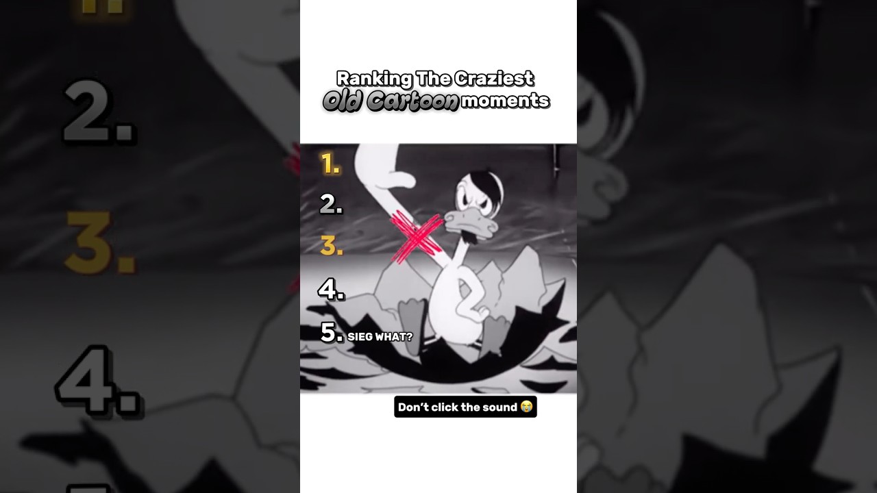 Craziest old cartoon moments 😭 #funny #ranked