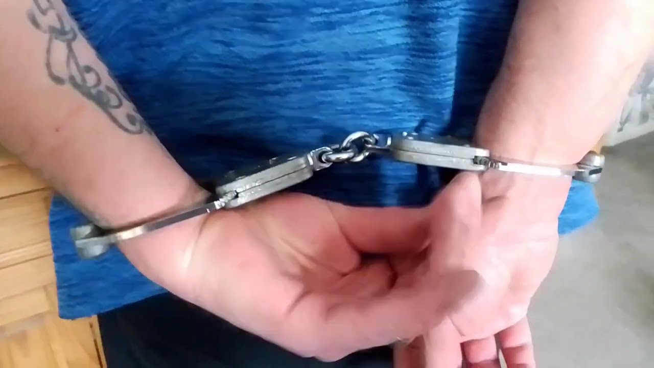 (203) #shacklemen training...Behind the back ASP100s double locked picked & Chubb IK70s shimmed the