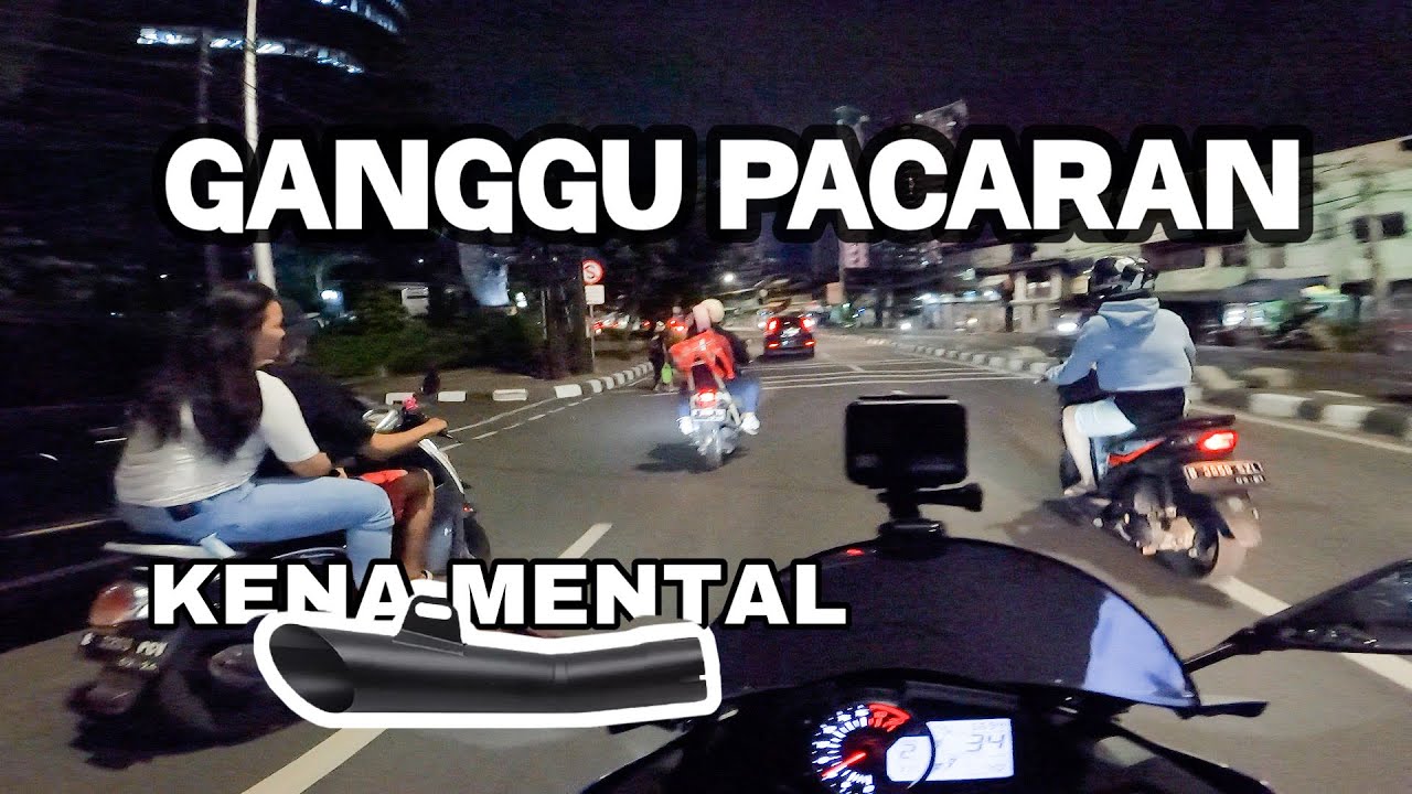 GANGGU ORANG PACARAN PAKAI KNALPOT AKRAPOVIC GP (PUTUS DIJALAN)