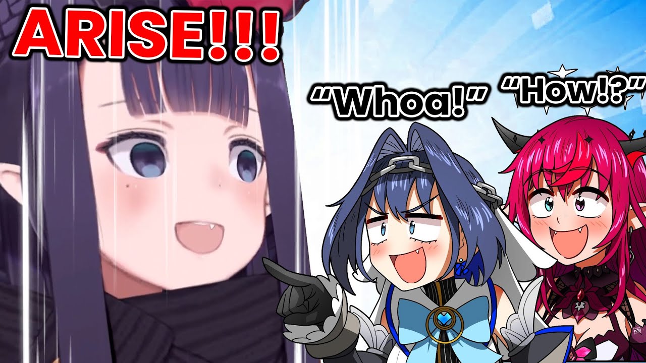 Ina shows her ancient magic to Highness Kronii and Consort IRyS