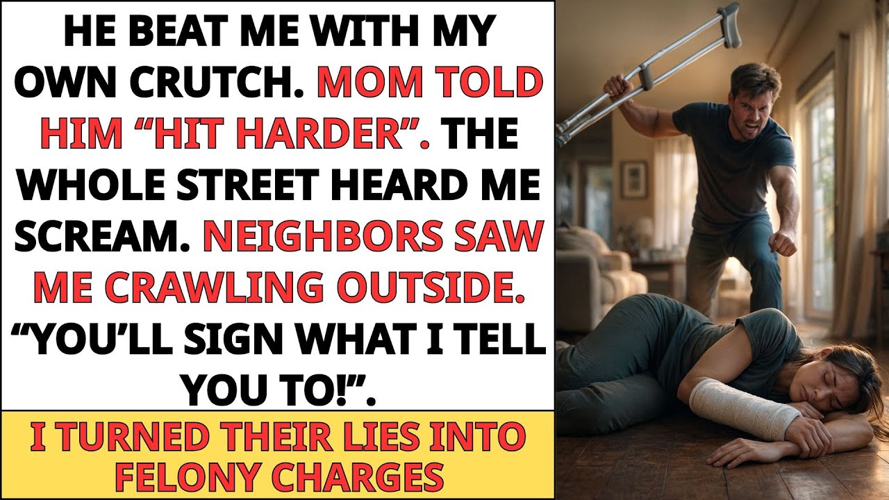 My Brother Beat Me With My Crutch Until I Collapsed — Mom Told Him “Hit Harder ”