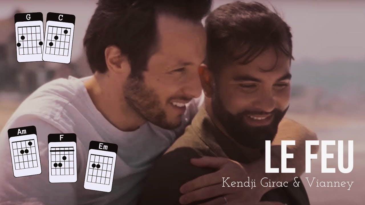 Le feu - Kendji Girac et Vianney Cover guitare avec les accords