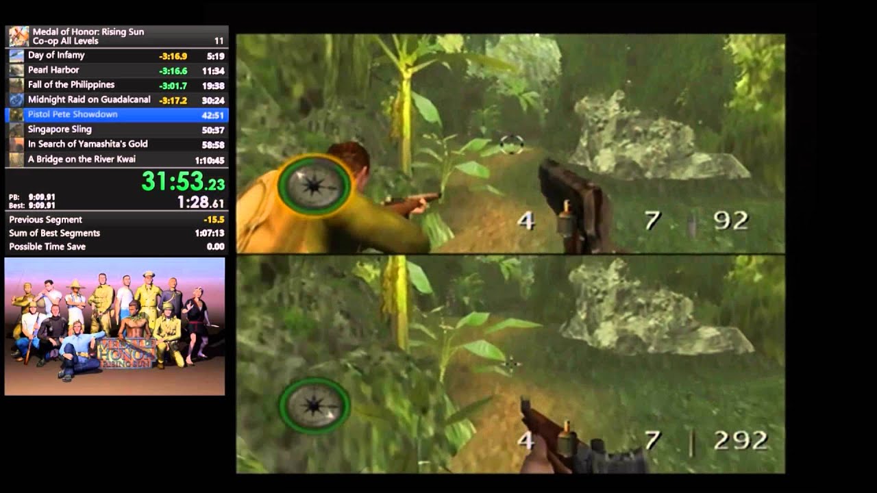 Medal of Honor: Rising Sun Speedrun Co-Op 1:04:23.17