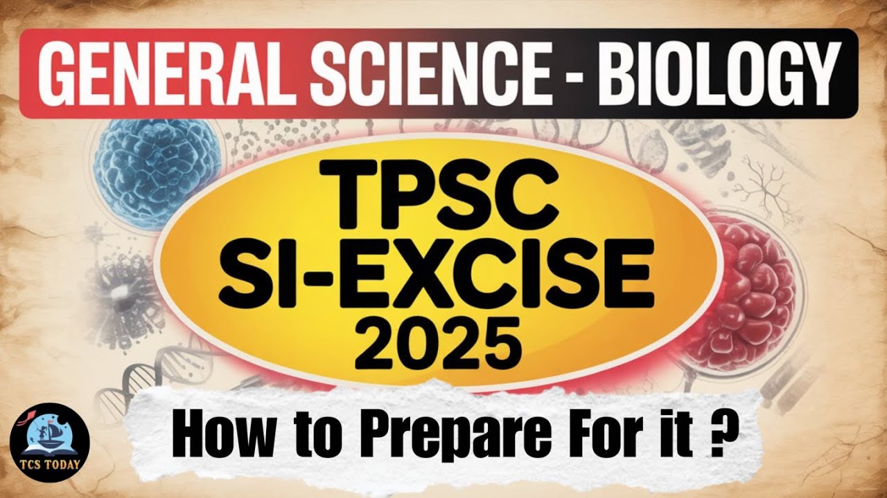 TPSC SI-Excise 2025 | Basic Science-Biology Strategy | Score High in General Science!