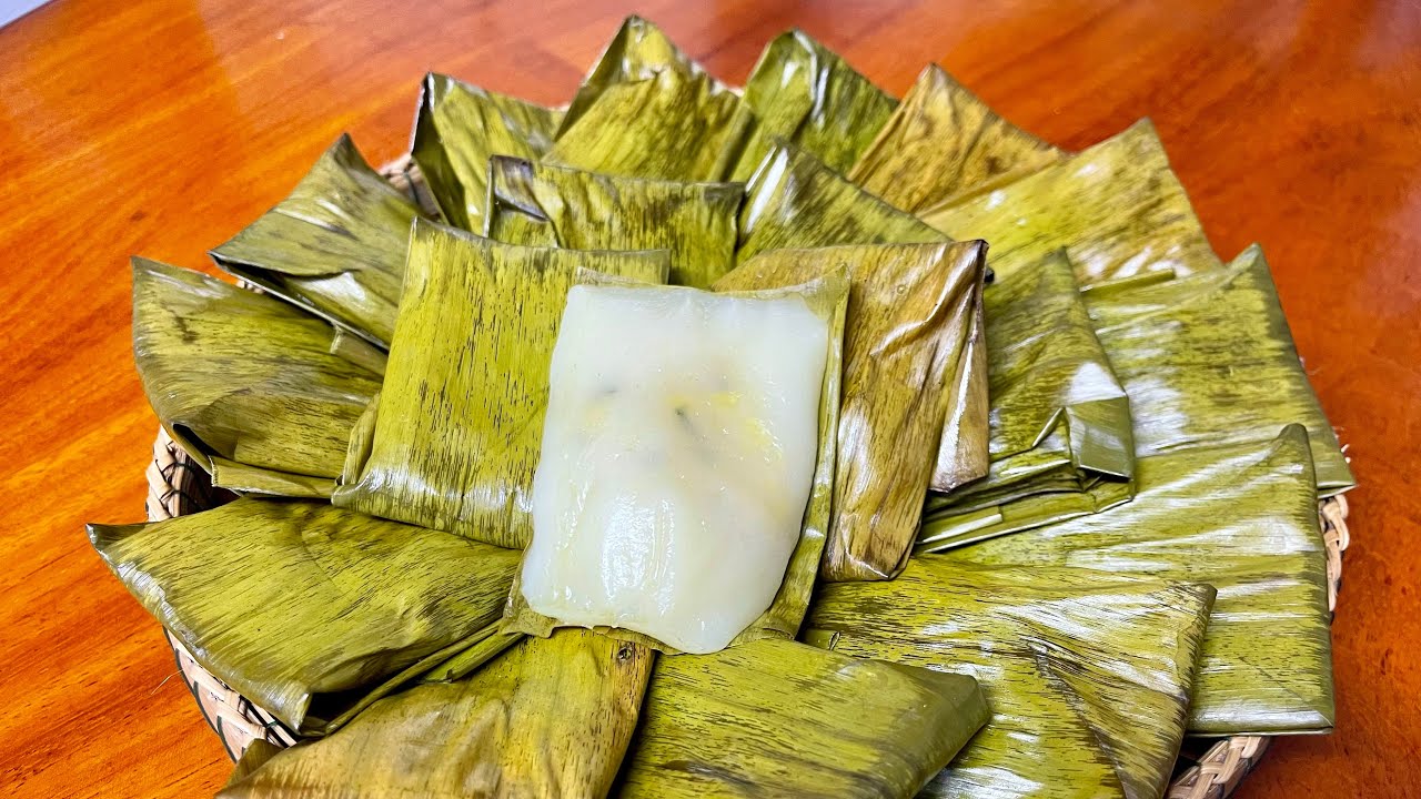 របៀបវេច នំបត់ || Steamed Glutinous Rice Cake with Mung Bean Filling