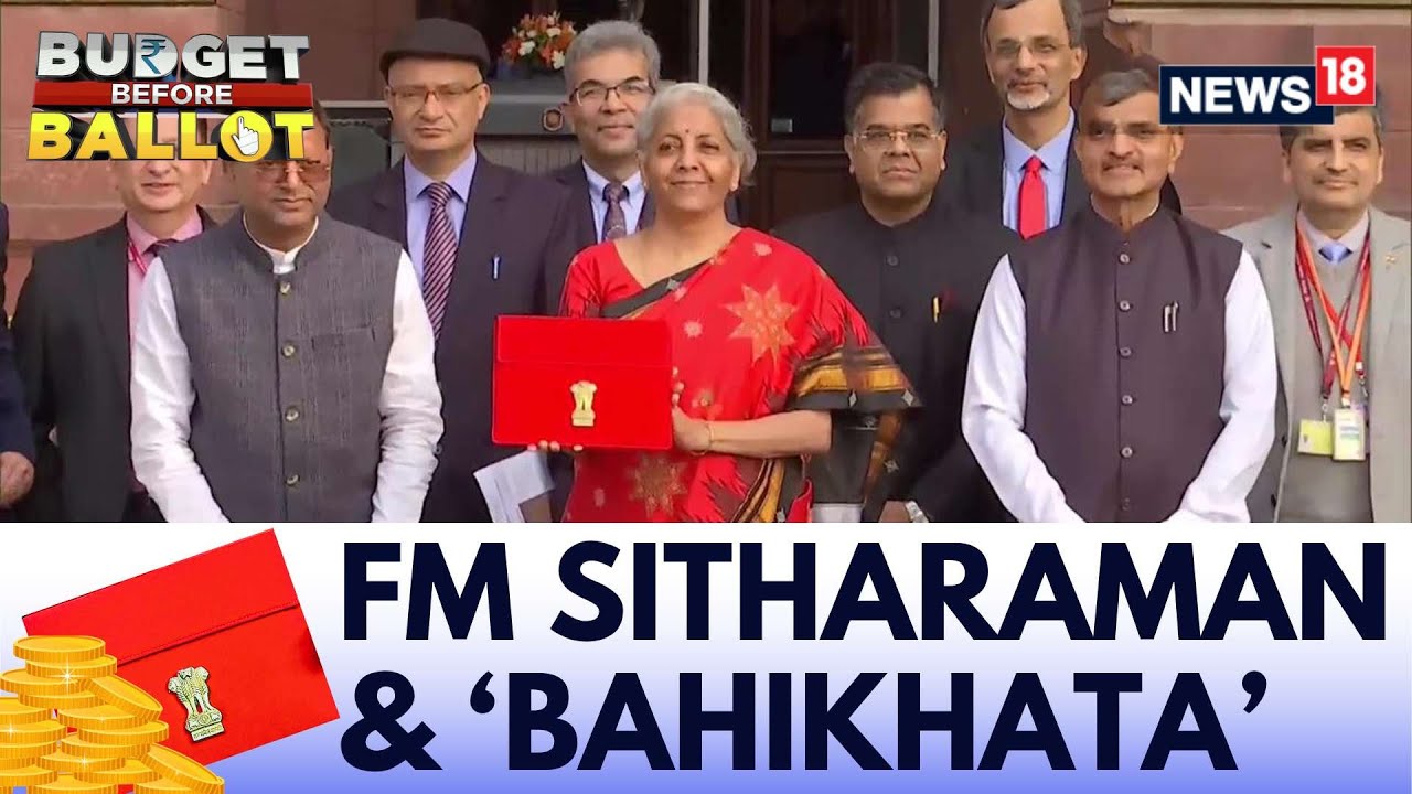 Interim Budget 2024: Finance Minister Nirmala Sitharaman Along With Her Team Before Presentation