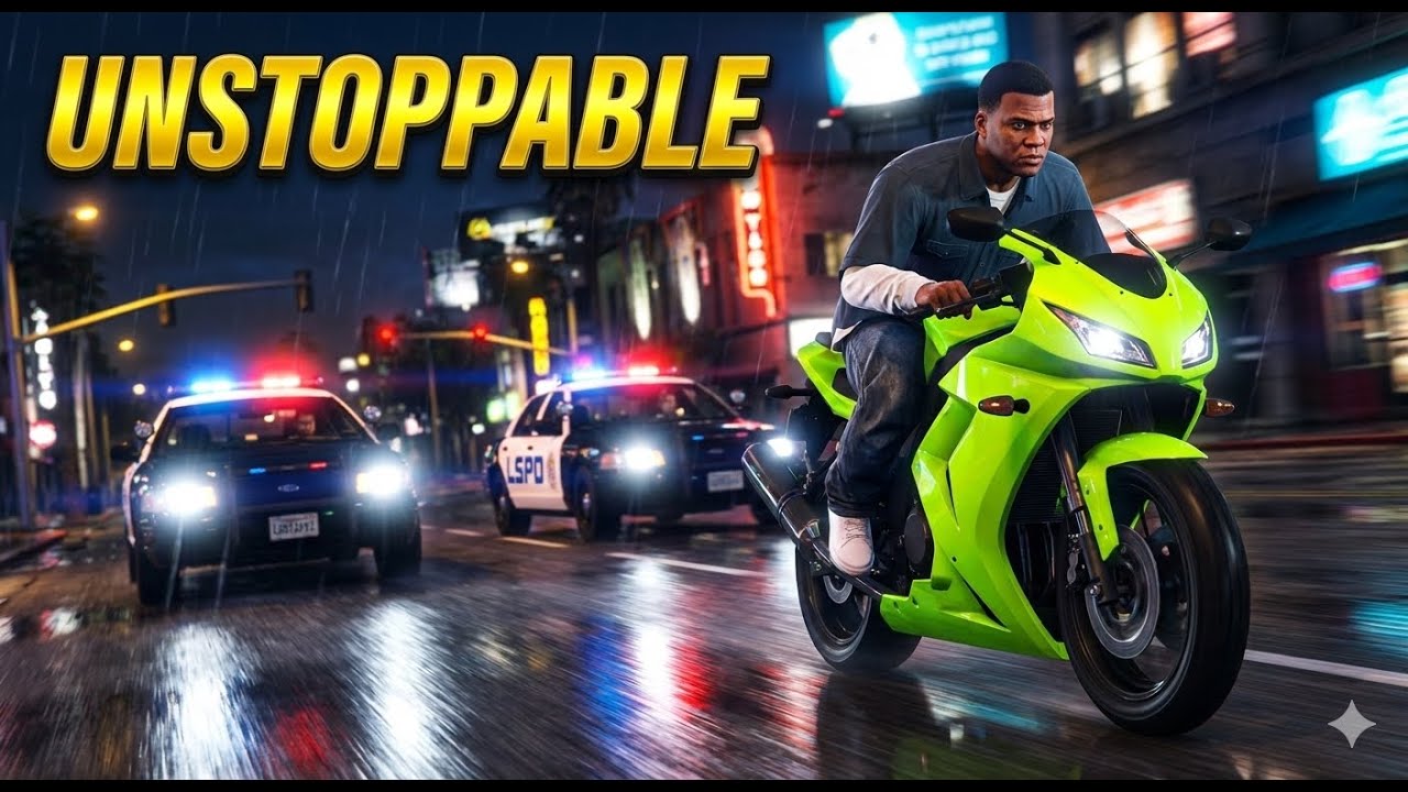 INSANE Motorbike Stunts to Escape The Police! (GTA 5 Challenge)
