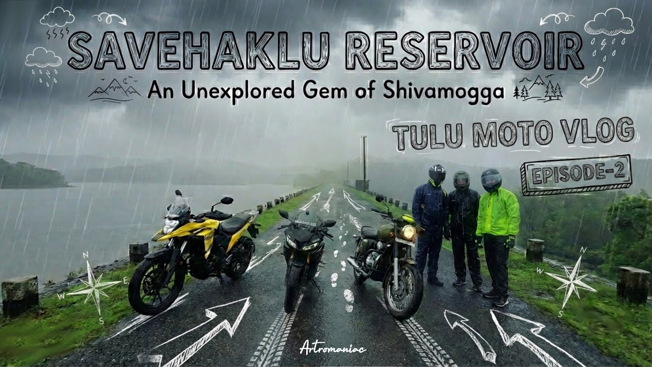 Savehaklu Reservoir -An Unexplored Gem of Shivamogga | Tulu moto vlog