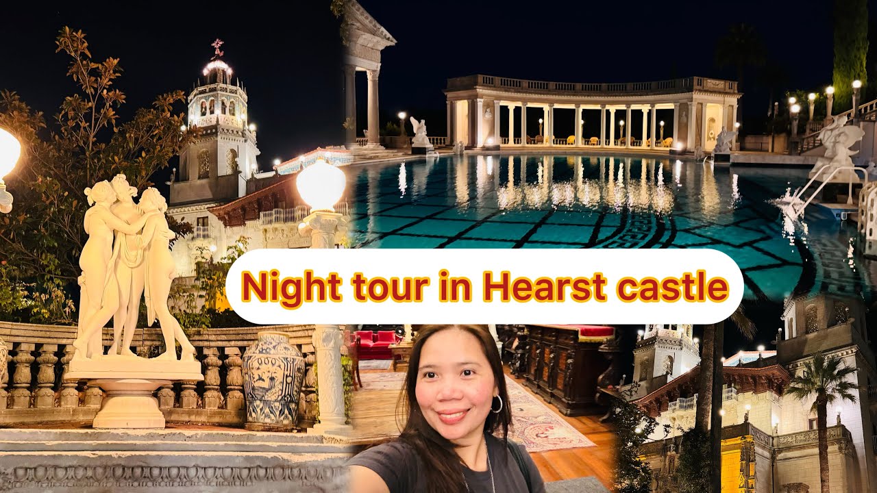 Night tour in Hearst castle, vlog by MJ #hearstcastle #californiaattractions #travel #nighttour