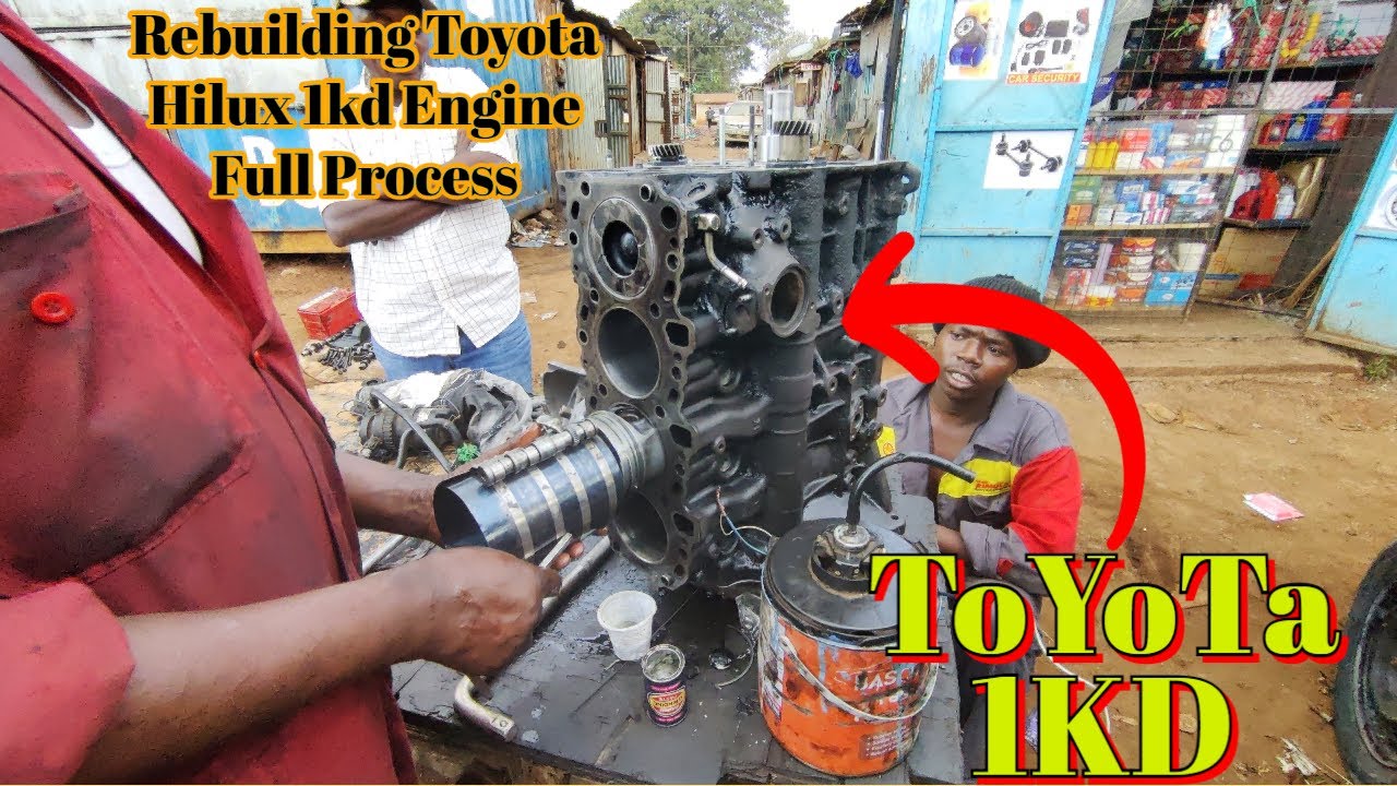 Rebuilding Toyota Hilux 1kd Engine Full Process