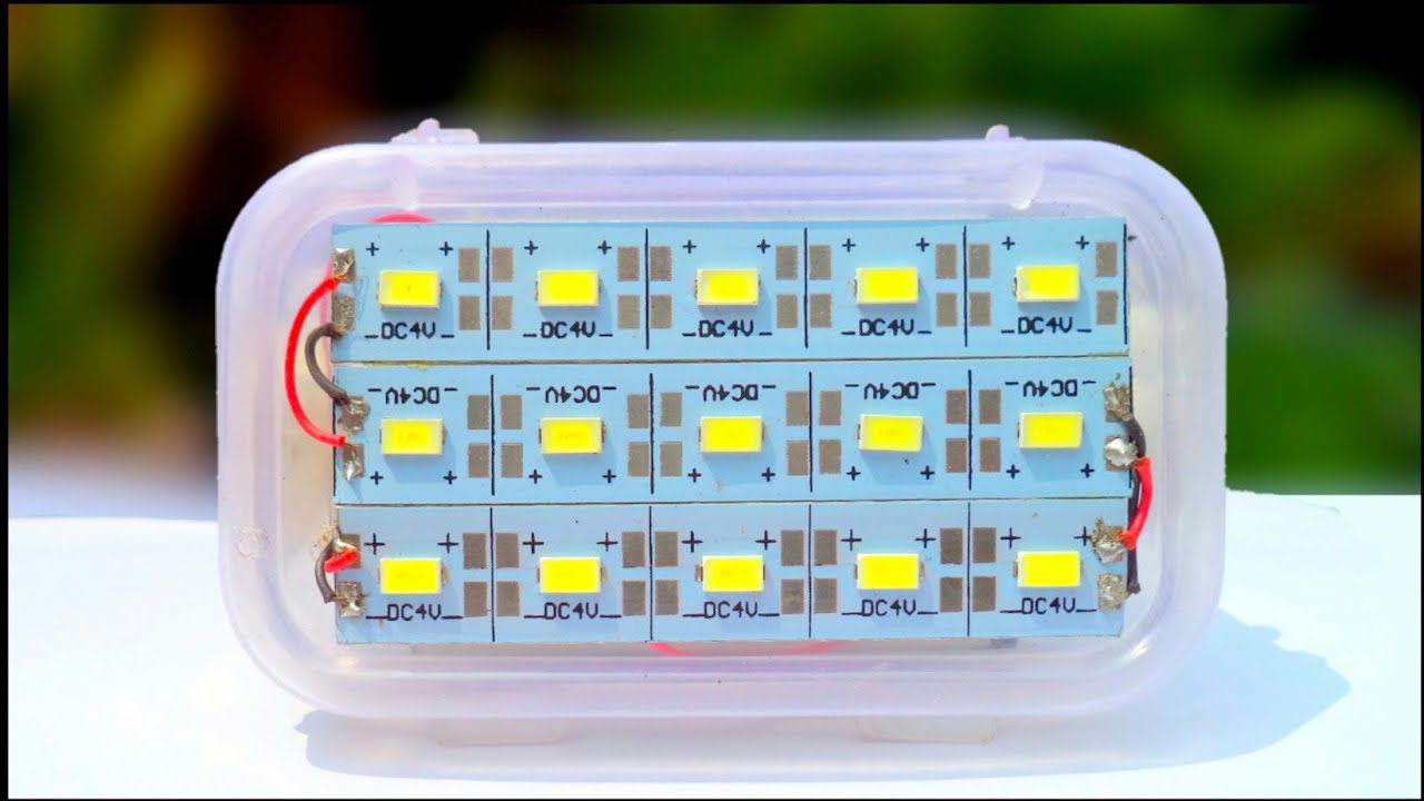 How To Make Powerful Emergency Light || Homemade Rechargeable Emergency Light