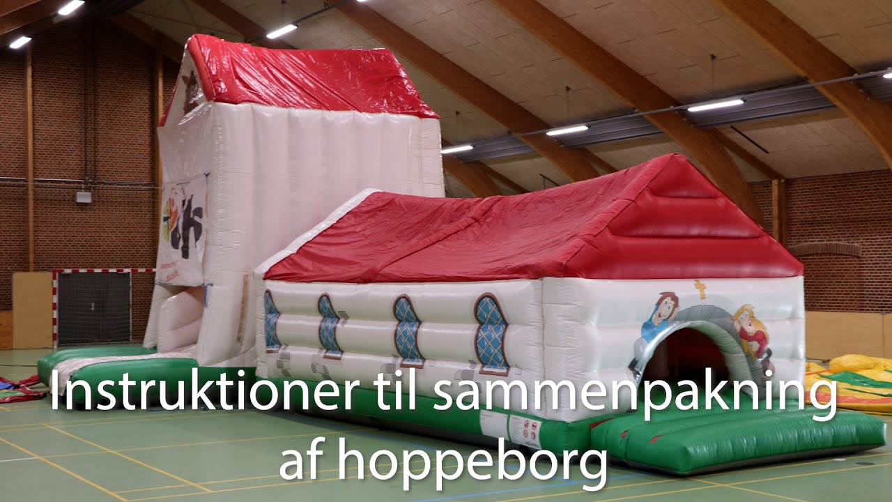 Hoppekirke hoppeborg - guide til sammenpakning
