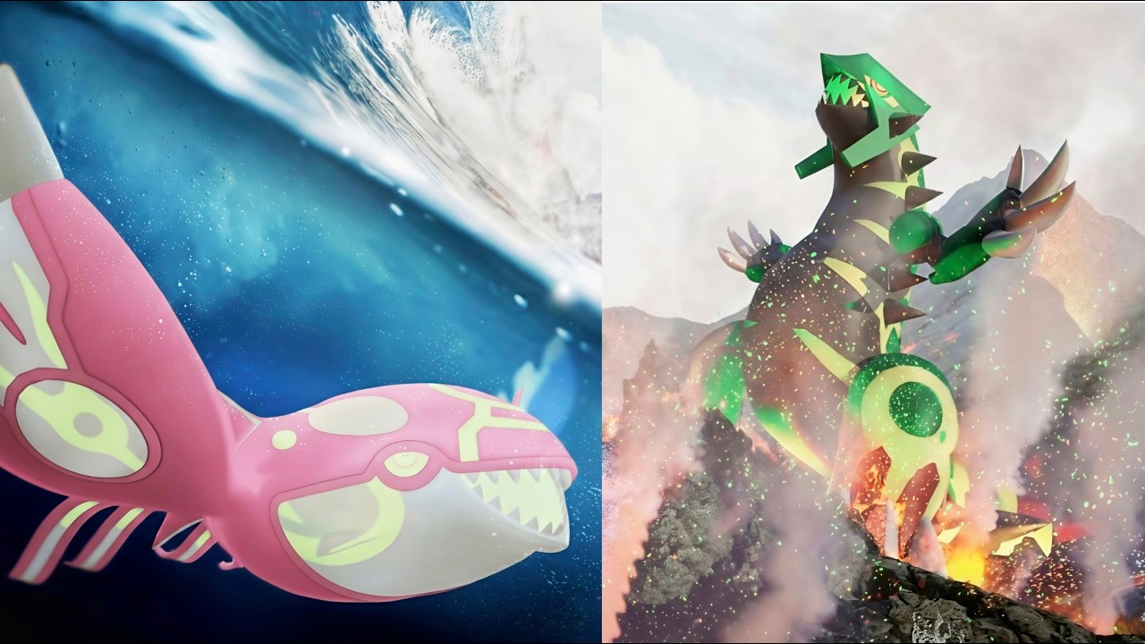 Primal Kyogre & Primal Groudon Raid invite Pokémon GO