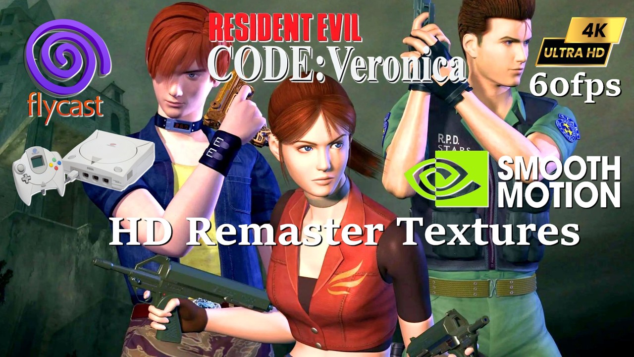 Resident Evil: Code Veronica ~ Dreamcast HD Texture Widescreen Patched | Flycast  | 4K 60FPS PC