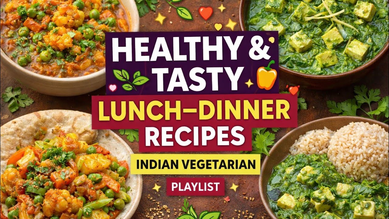 Healthy & Tasty Lunch–Dinner Recipes | Indian Veg Meals