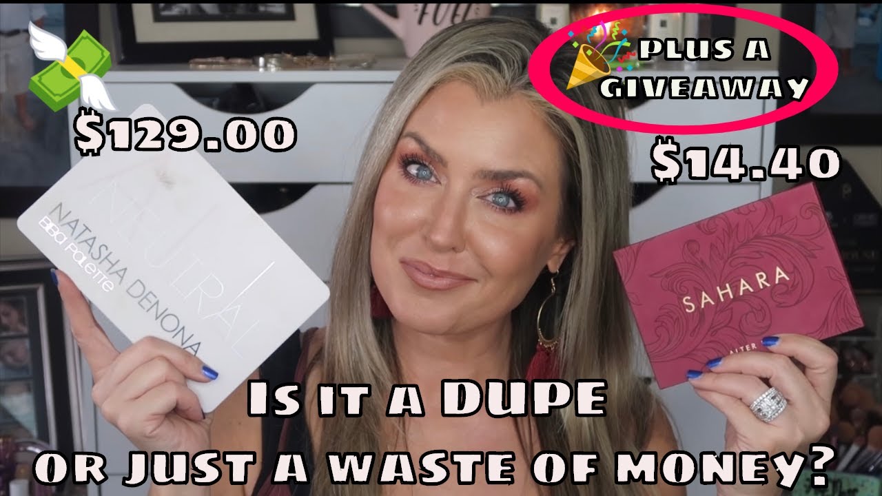Alter Ego Sahara vs Natasha Denona Biba palette | Is it a DUPE or just a waste of money + 🎉GIVEAWAY