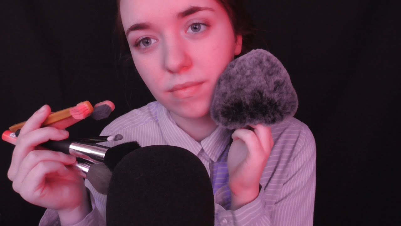 1 hodina brushing | Různé štětce, dead mouse a šepot | ASMR CZ