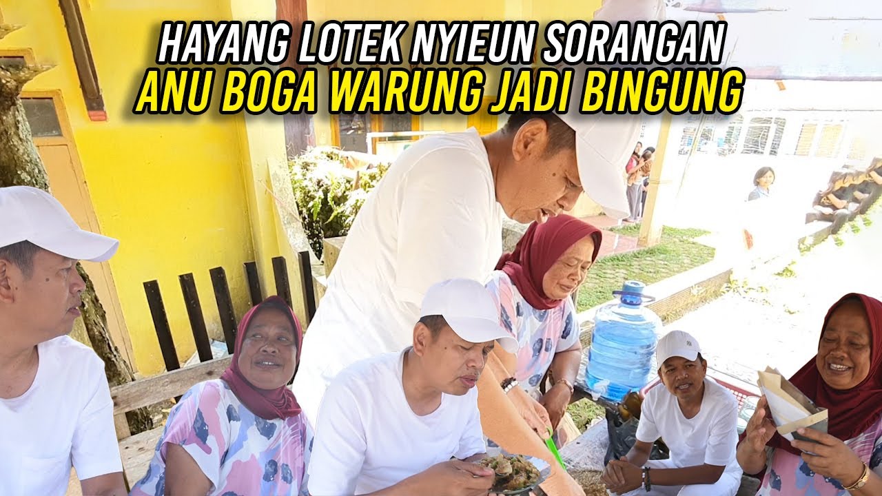 PERJALANAN KE MAJALENGKA-HAJI UDIN MENIKMATI LOTEK BUATAN SENDIRI-PEMILIK WARUNG KEBINGUNGAN