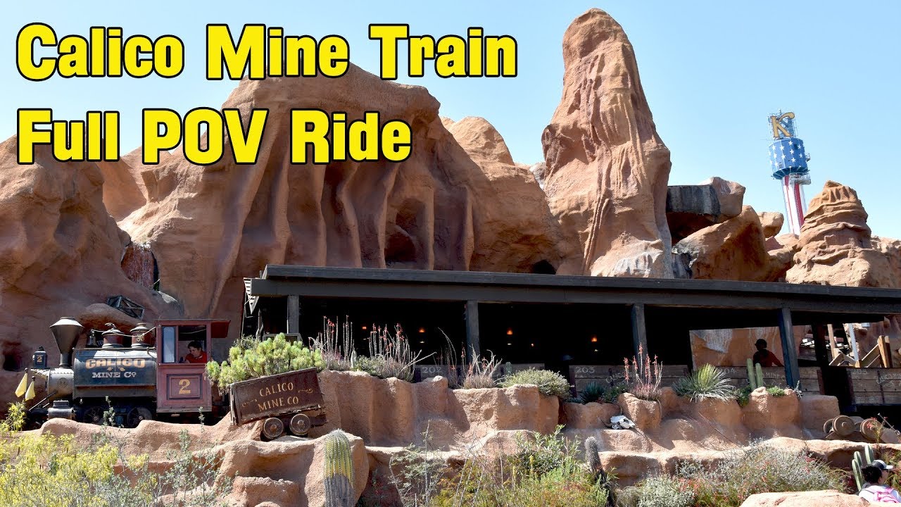 Calico Mine Train FULL POV Ride Experience at Knott's Berry Farm 2018 - Ghost Town Dark Ride