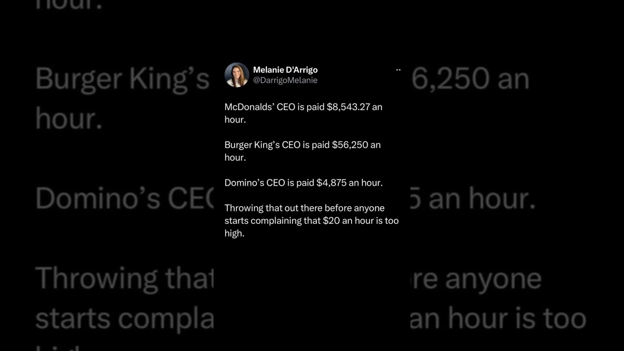 ceo pay vs worker wages explained | Subscribe for more #motivation 😊👍