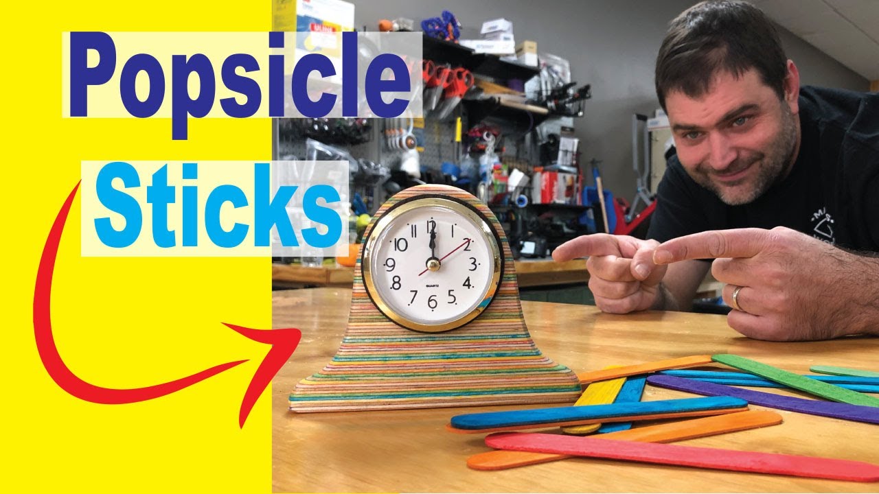 Making a Popsicle Stick Clock with a CNC Router