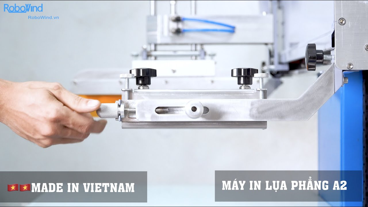 GIỚI THIỆU ! M&Aacute;Y IN LỤA PHẲNG TỰ DỘNG KHỔ A2 2022 | 0903 859 298 | ROBOWIND | SCREEN PRINTER MACHINE