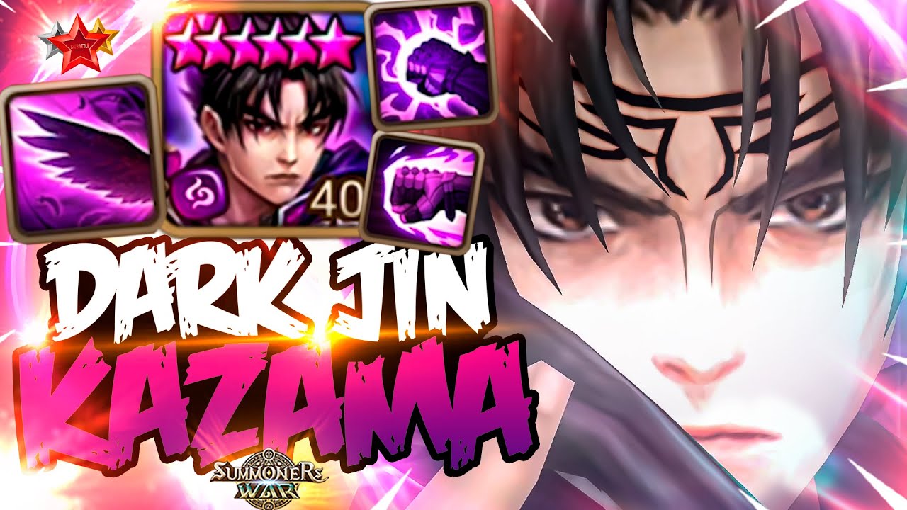 Тёмный ДЖИН КАЗАМА с хорошими рунами в Summoners War x TEKKEN