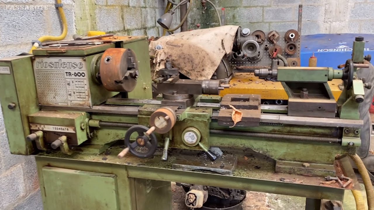 mini lathe abandoned for many years stopped torno mecânico abandonado a muito tempo reprisepassarote