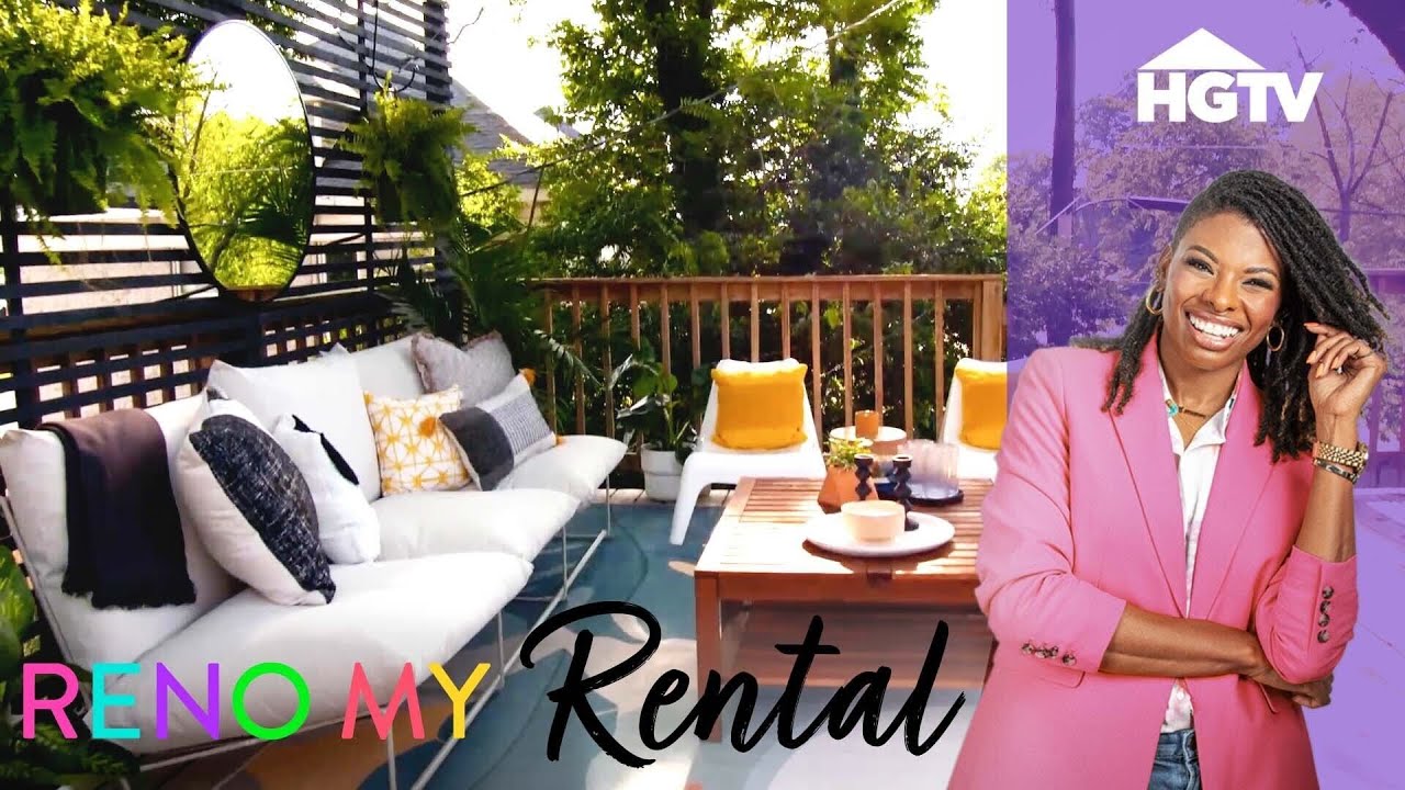 INEXPENSIVE Kitchen & Patio Rental  Renovation!  | Reno My Rental | HGTV