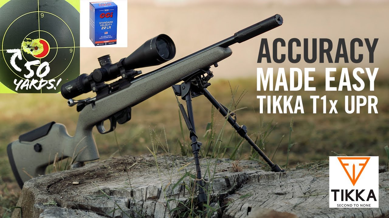 Tikka T1x UPR 22lr with Dead Air Mask