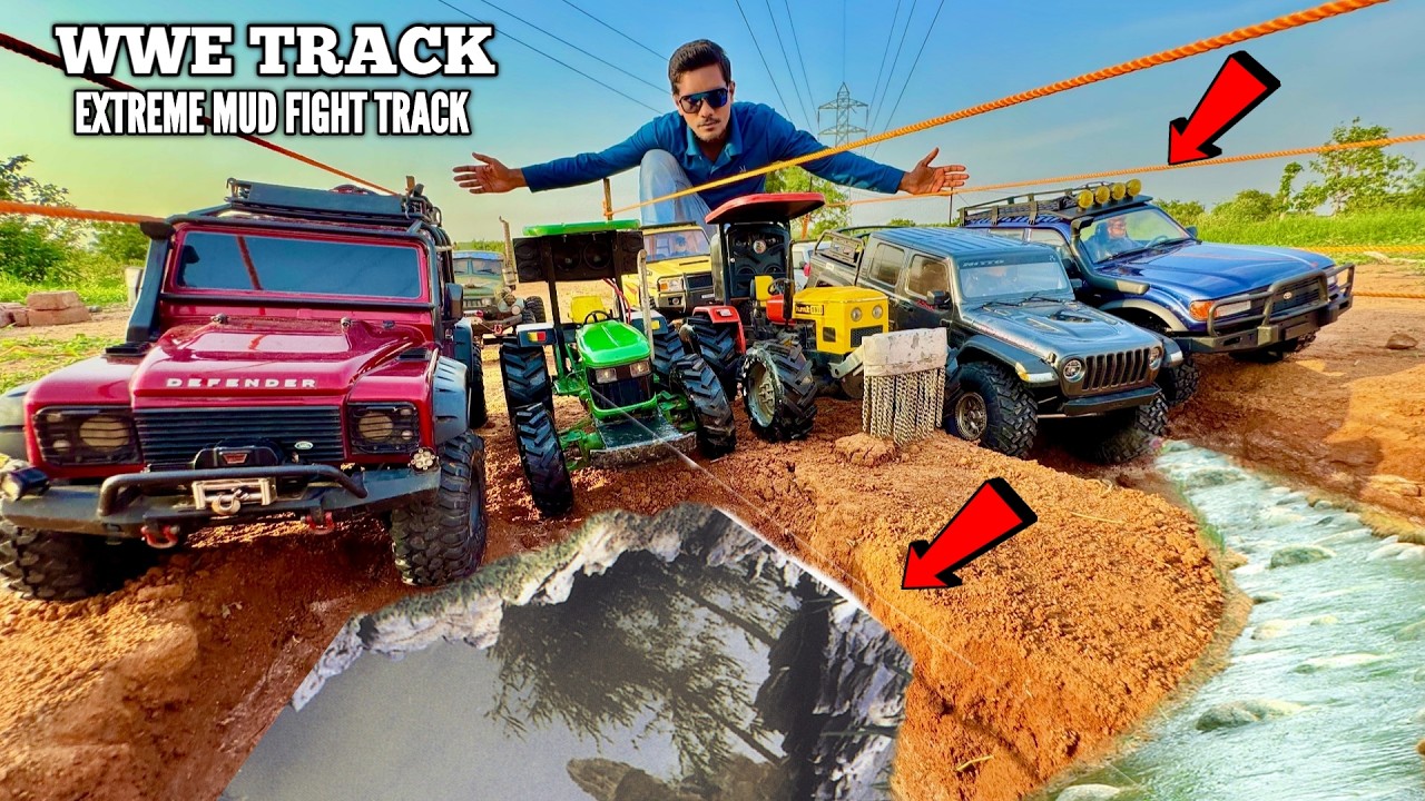 I Build Biggest Pothole Filled RC Mud Track - Chatpat toy TV