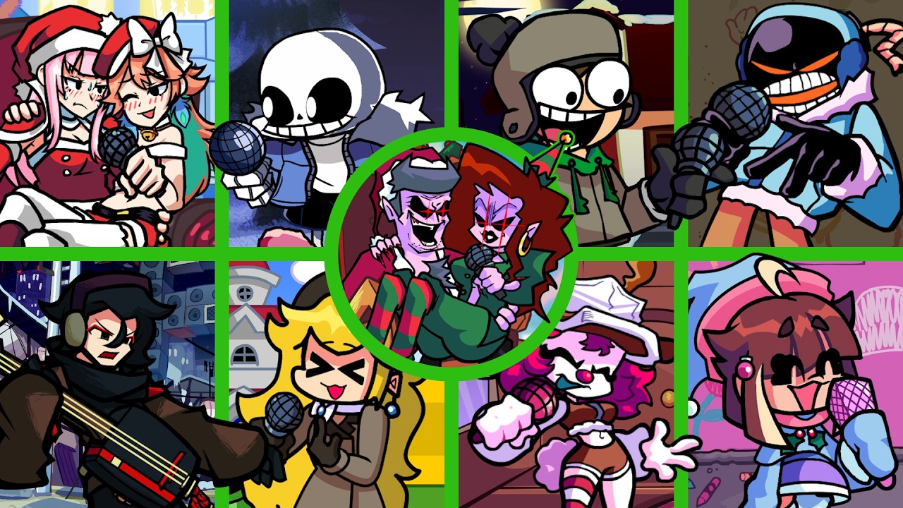 Eggnog ERECT But Every Turn A Different Character Is Used (Friday Night Funkin')