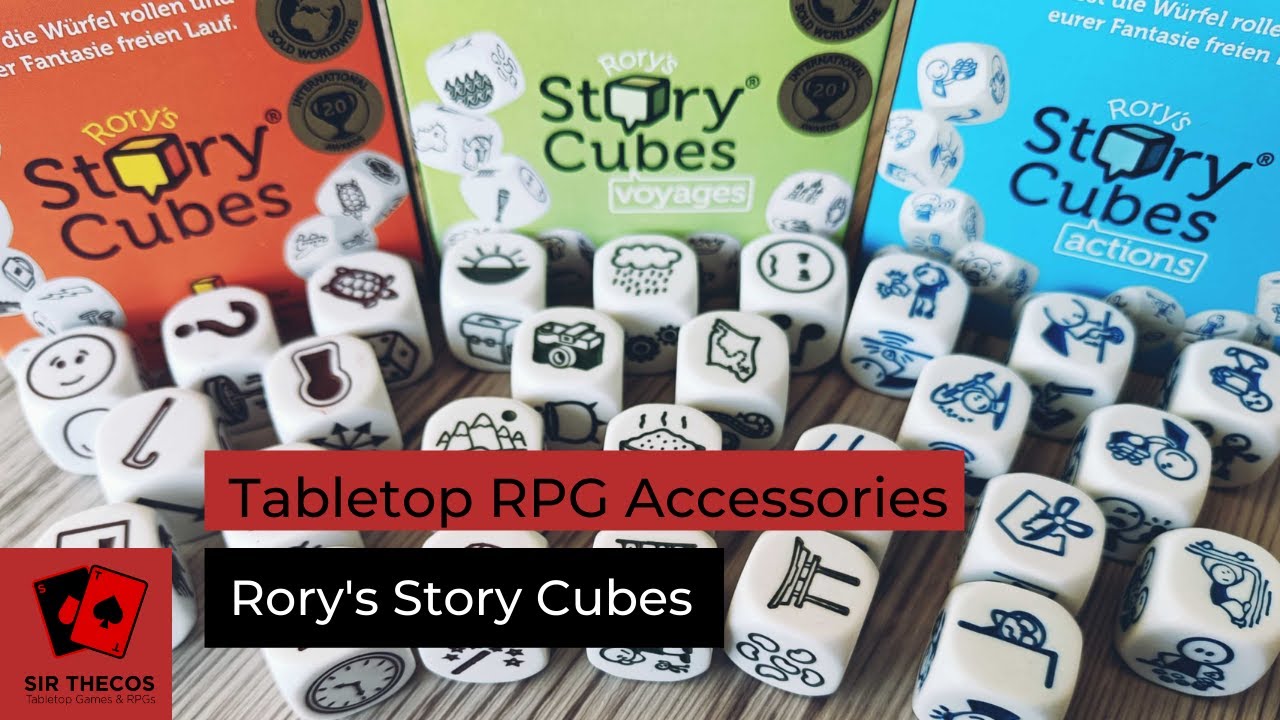 Tabletop RPG Accessories | Rory's Story Cubes (Classic, Voyages, and Actions)