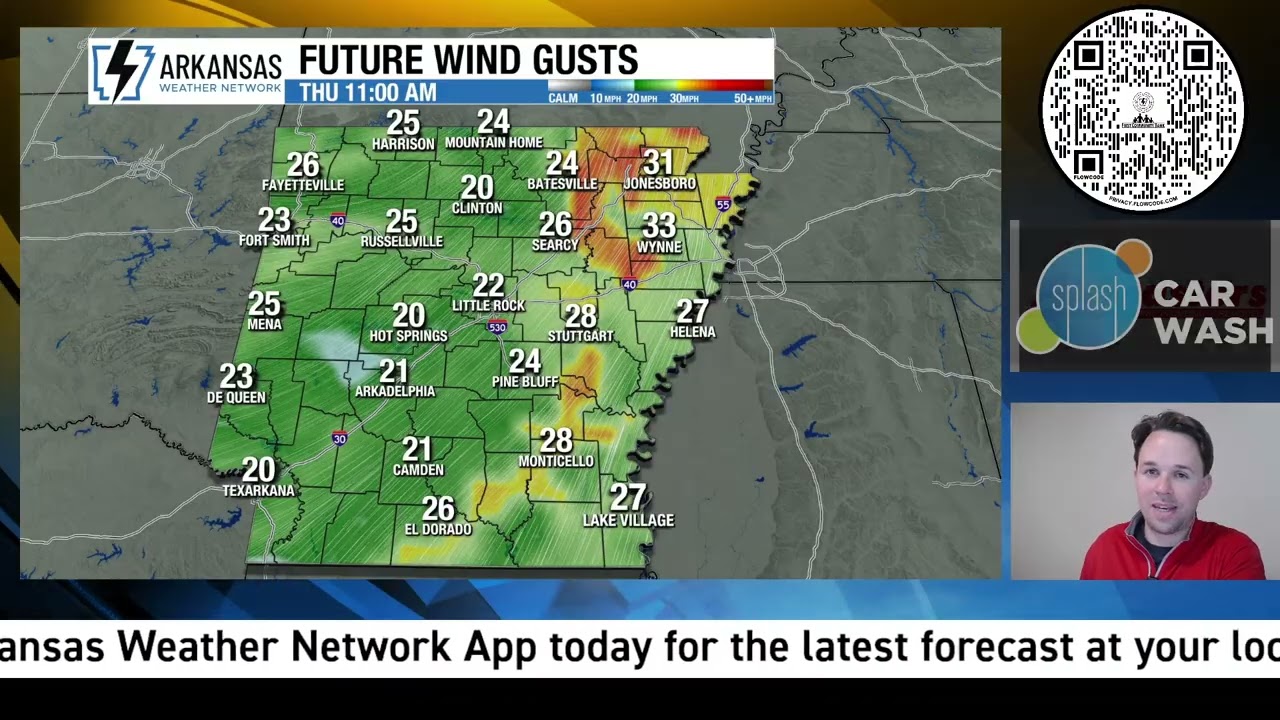 FIRE weather concerns for part of Arkansas today!