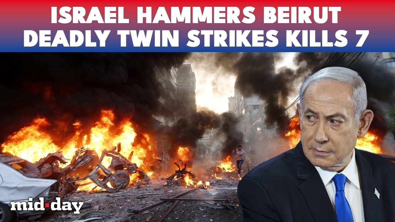 TWIN BLASTS IN Beirut Sparks CHAOS: Lebanon ERUPTS as Israeli Strikes KILLS 7, Injures 24 | WATCH