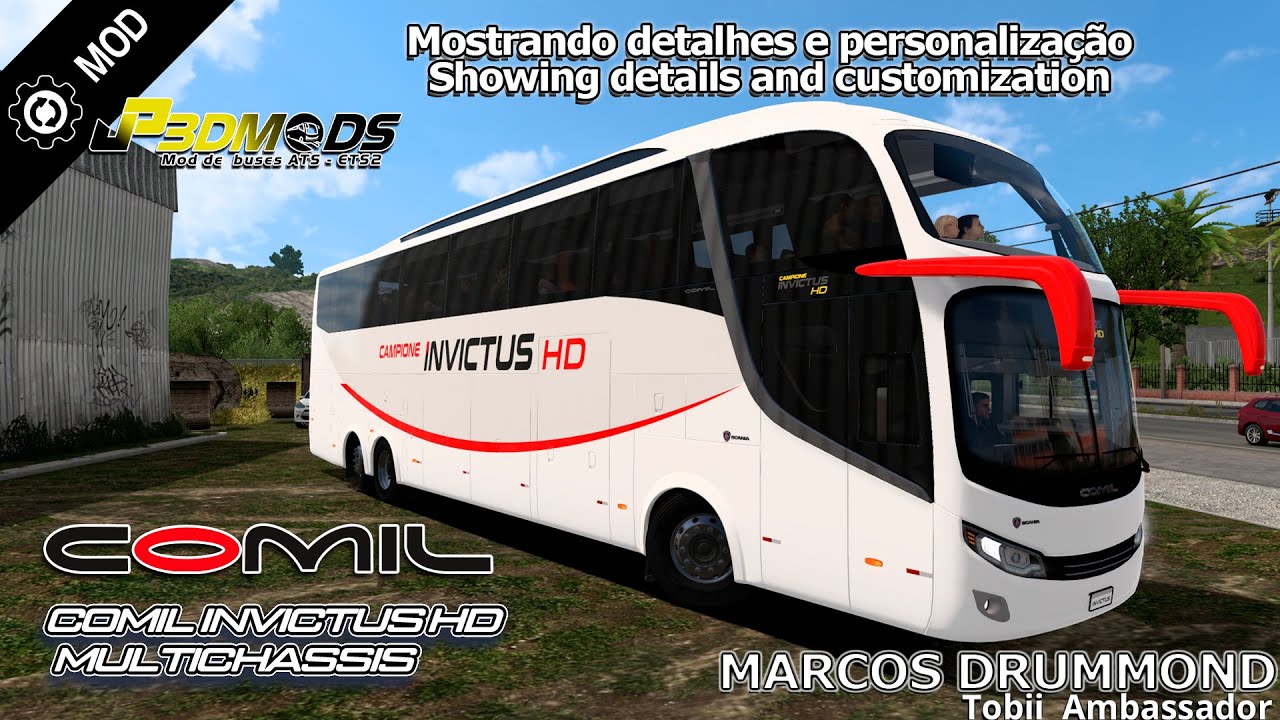 Testando o Novo Comil Invictus HD Multichasis da JP3DMods? TODOS OS DETALHES! E COM SORTEIO!