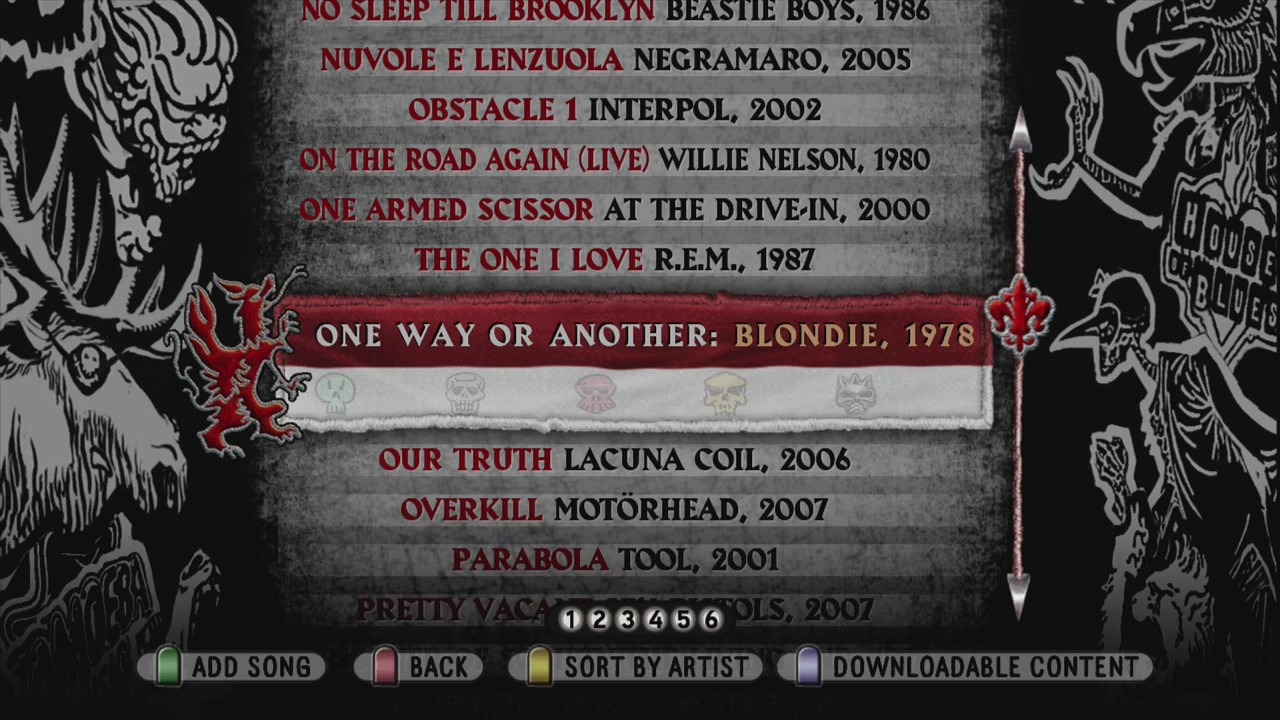 guitar hero world tour songlist