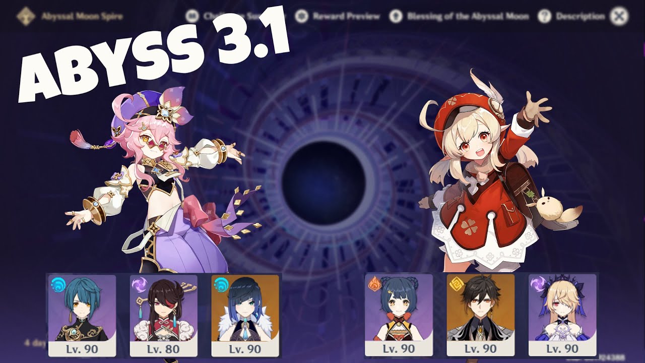 New Spiral Abyss 3.1 Floor 12 ~ Electro-Charge Dori & Overload Klee + Builds