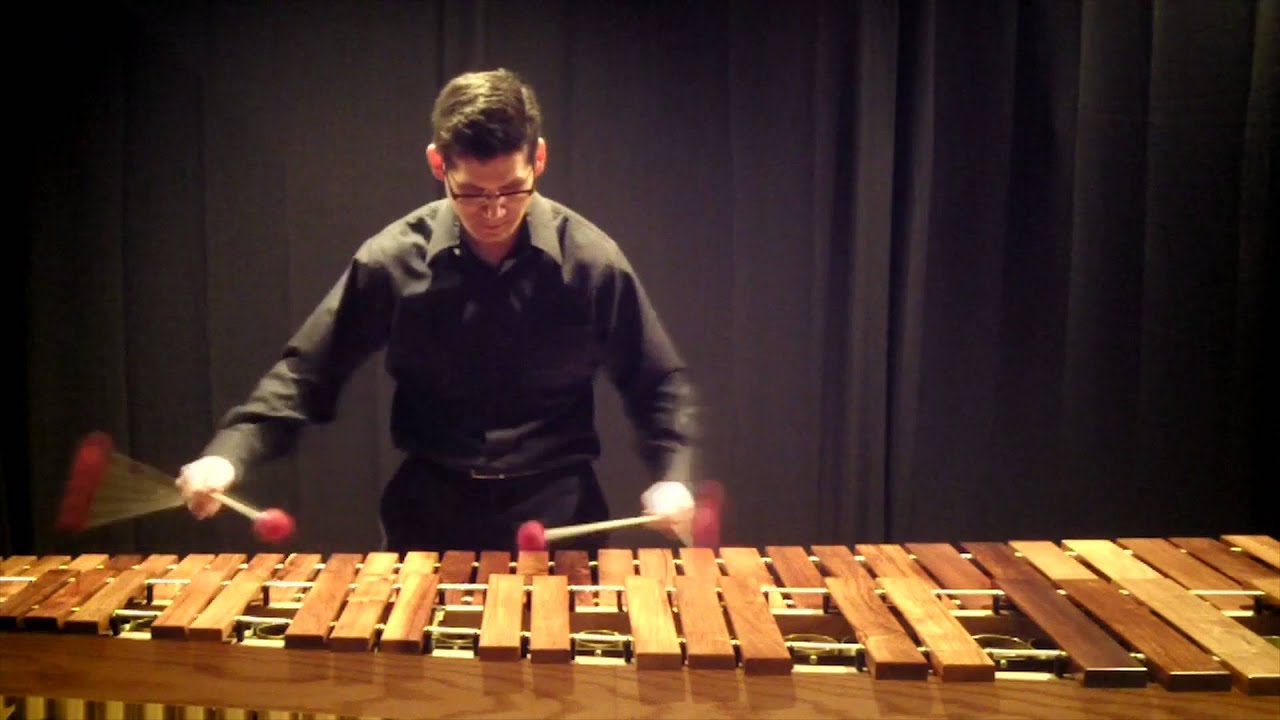Prelude and Fugue B flat Major, WTC Book I by J.S. Bach, Kevin Bobo, marimba