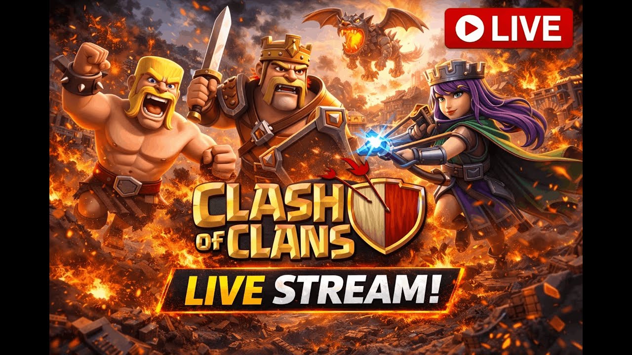 Clash of Clans LIVE 🔥 War Attack Strategy + 3 Star Raids!