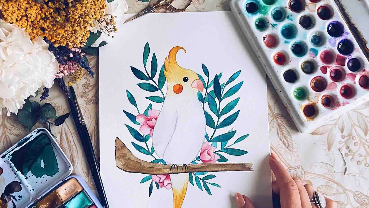 Pintando ninfa de acuarela | Resumen directo